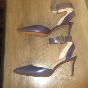 Nine west size 11 blue strap heels
